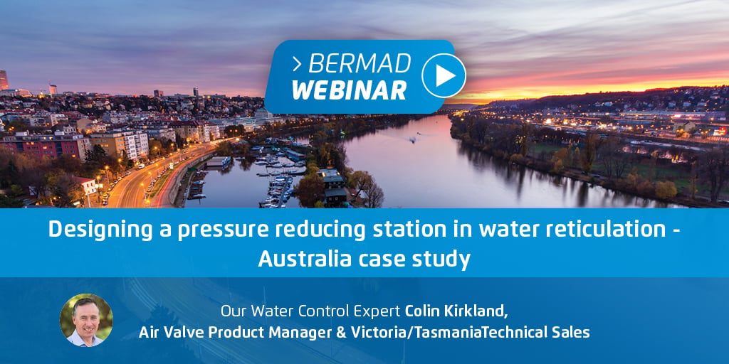 Designing a pressure reducing station in water reticulation – Australia case study